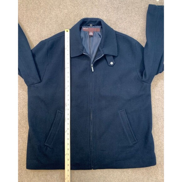 Perry Ellis Wool Jacket Mens XXL Military Bomber Lined‎ Zip Up - Picture 8 of 14